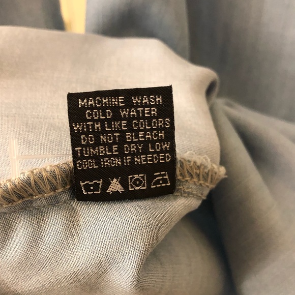 Velvet Heart Chambray Light Wash Shirt Dress XS - Picture 5 of 5